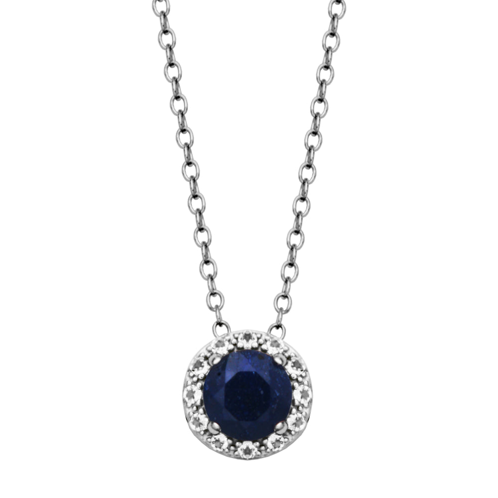 Samuel B. Dazzle Gemstone Pendant Necklace