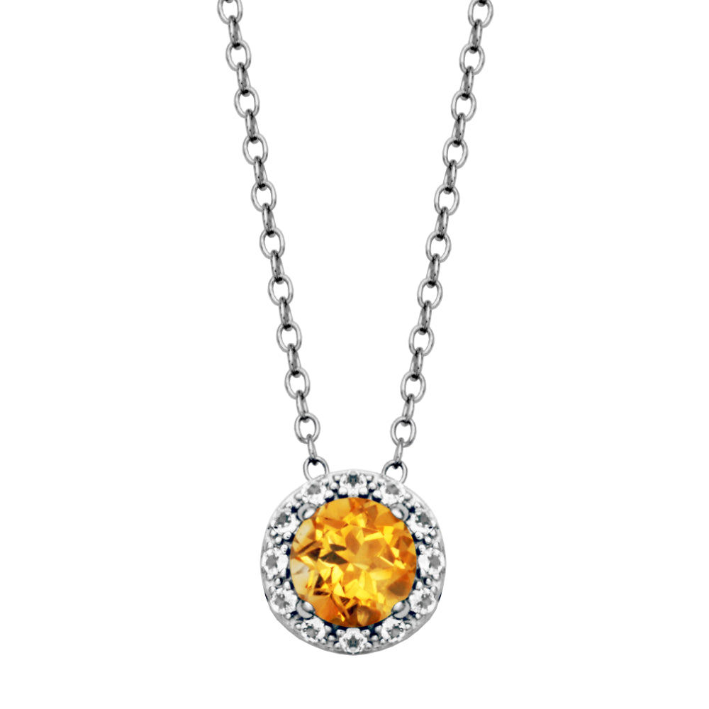 Samuel B. Dazzle Gemstone Pendant Necklace