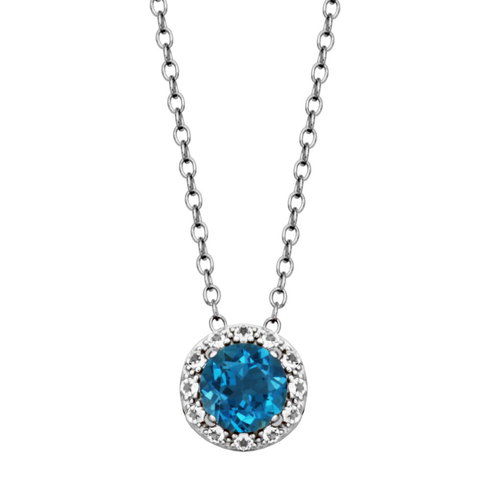 Samuel B. Dazzle Gemstone Pendant Necklace