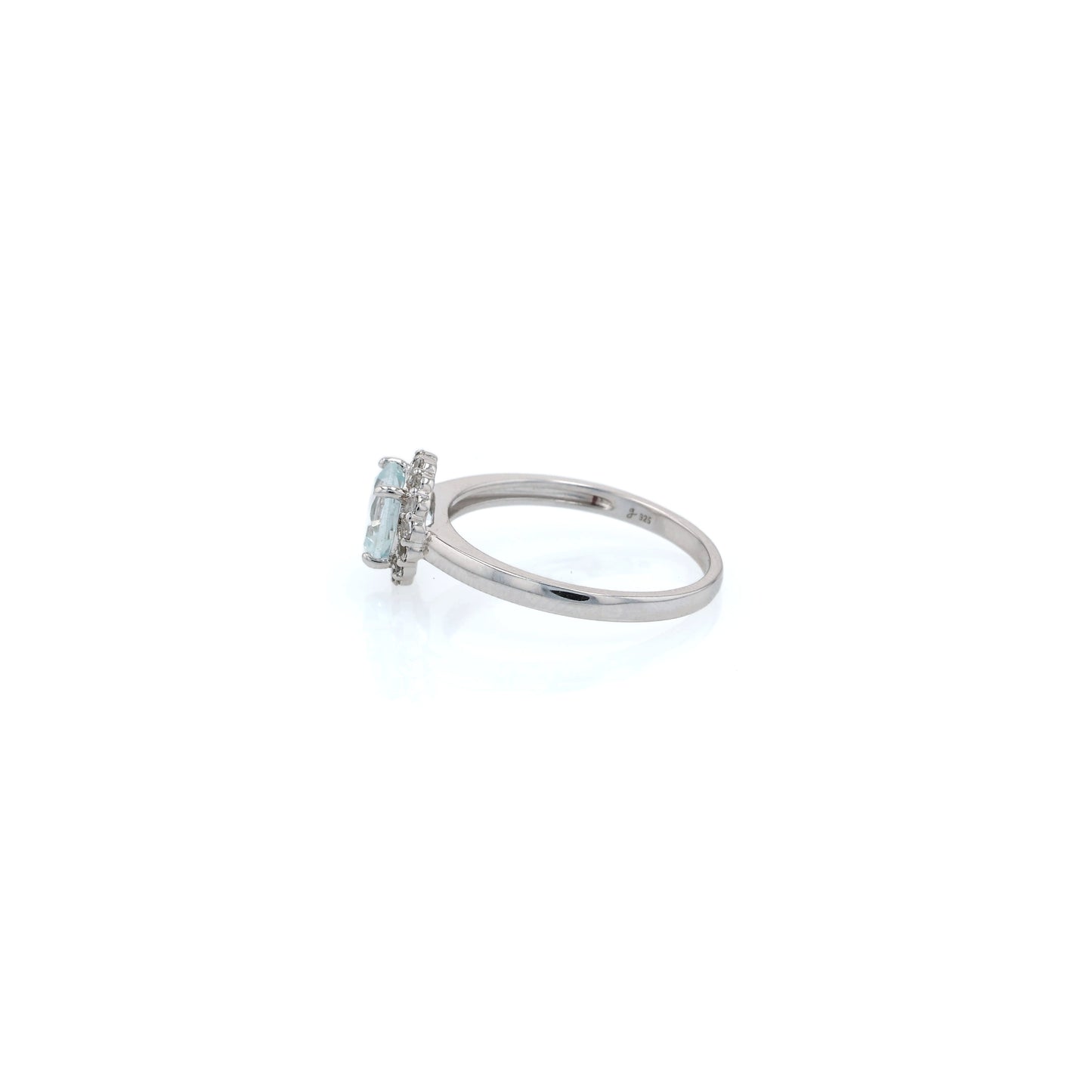 Samuel B Sterling Silver White Topaz Dazzle Ring