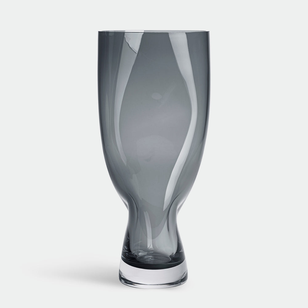 Orrefors Squeeze Vase - Blue/Gray