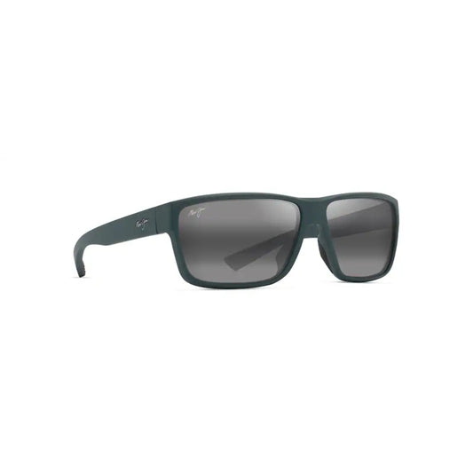 Maui Jim UILA Polarized Wrap Sunglasses - Matte Dark Military Green