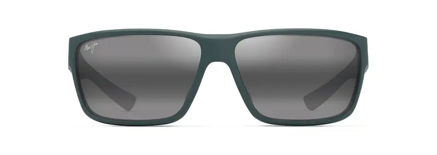 Maui Jim UILA Polarized Wrap Sunglasses - Matte Dark Military Green