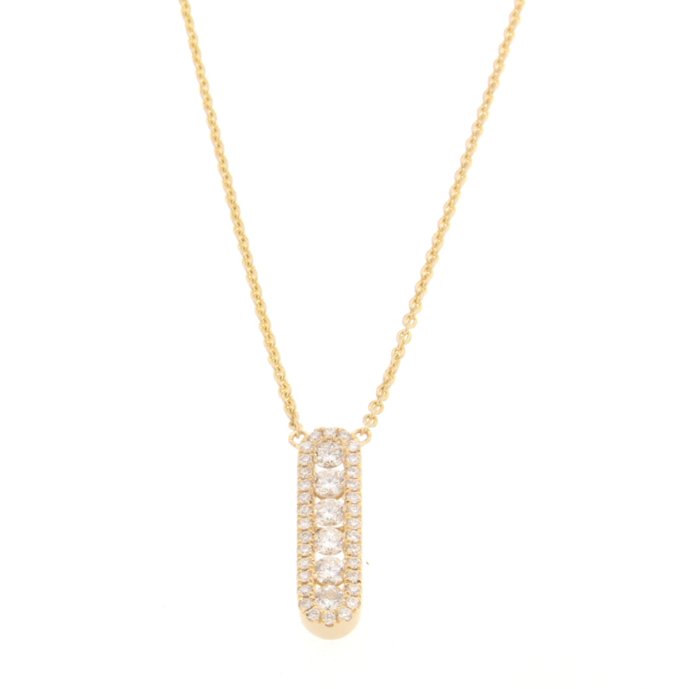 Hulchi Belluni 18k Gold Sparkling Collection Diamond Pendant Necklace
