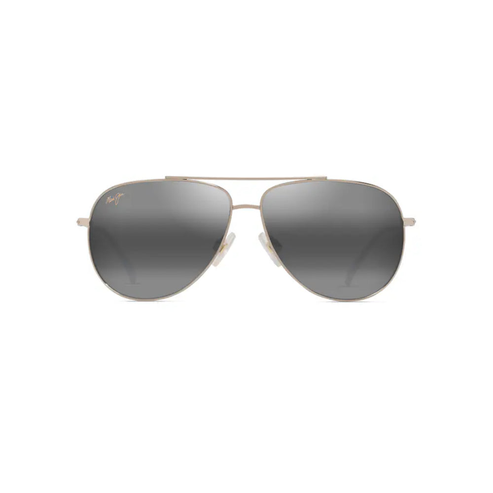 Maui Jim HAU‘OLI Polarized Aviator Sunglasses - Shiny Light Gold