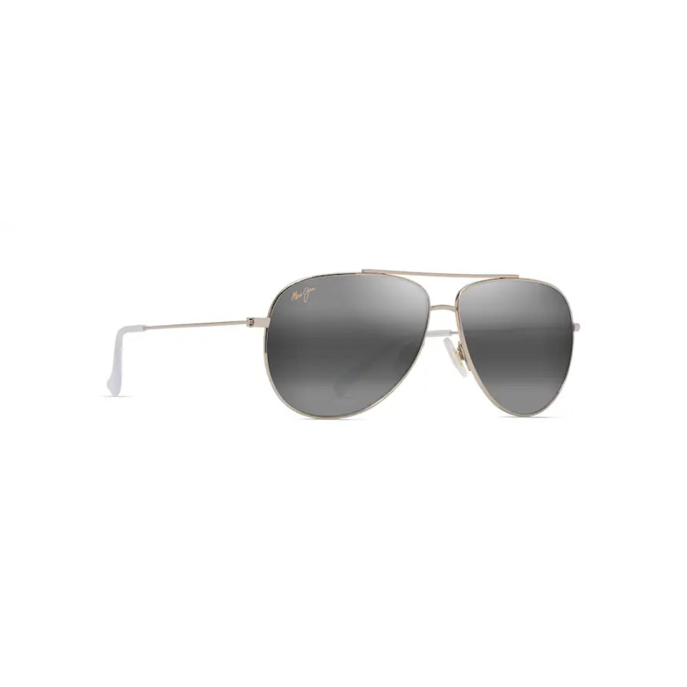Maui Jim HAU‘OLI Polarized Aviator Sunglasses - Shiny Light Gold