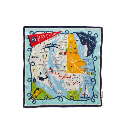 Spartina Bay Dreams Silk Scarf