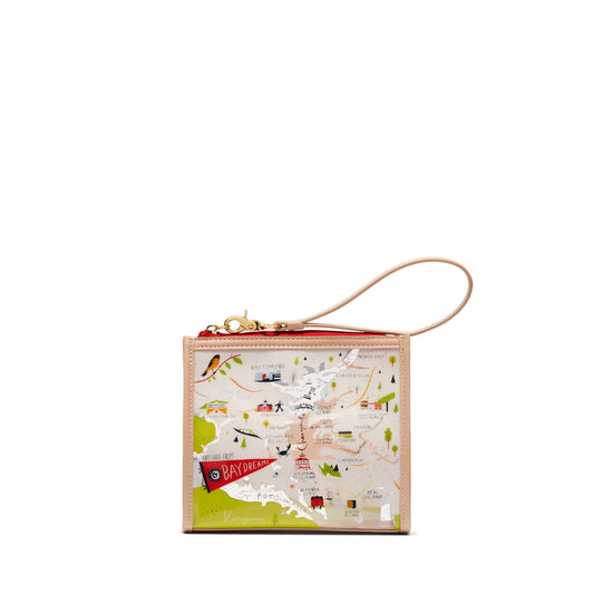 Spartina Bay Dreams Clear Beach Wristlet