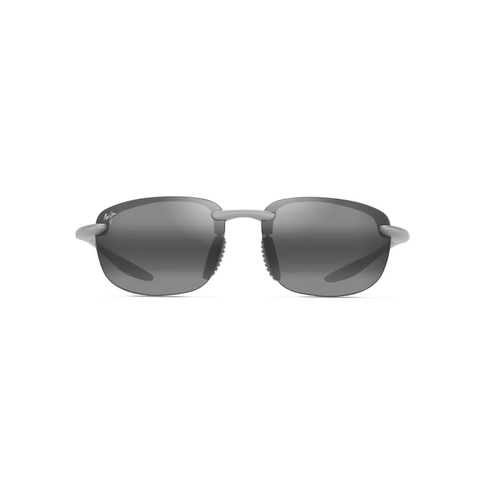 Maui Jim HO'OKIPA ULTRA Polarized Rimless Sunglasses - Metal Matte Silver