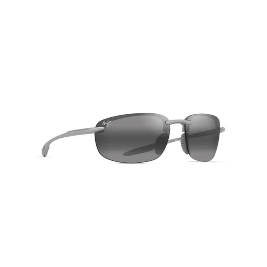 Maui Jim HO'OKIPA ULTRA Polarized Rimless Sunglasses - Metal Matte Silver