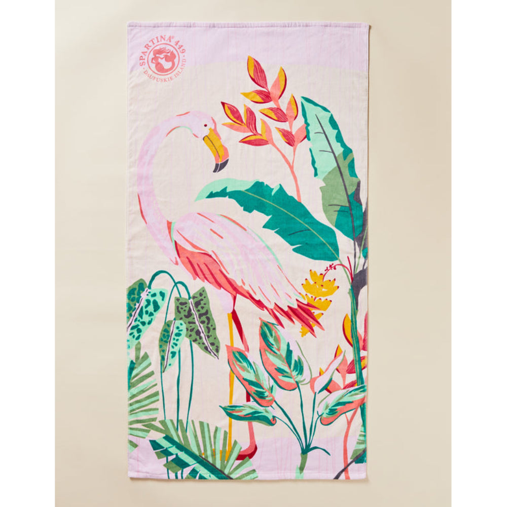 Spartina Beach Towel Tropic Flamingo