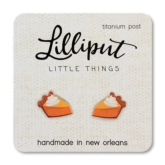 Lilliput Little Things Pumpkin Pie Earrings
