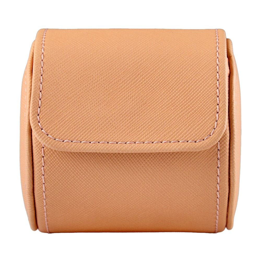 Tan leather wallet on a white background