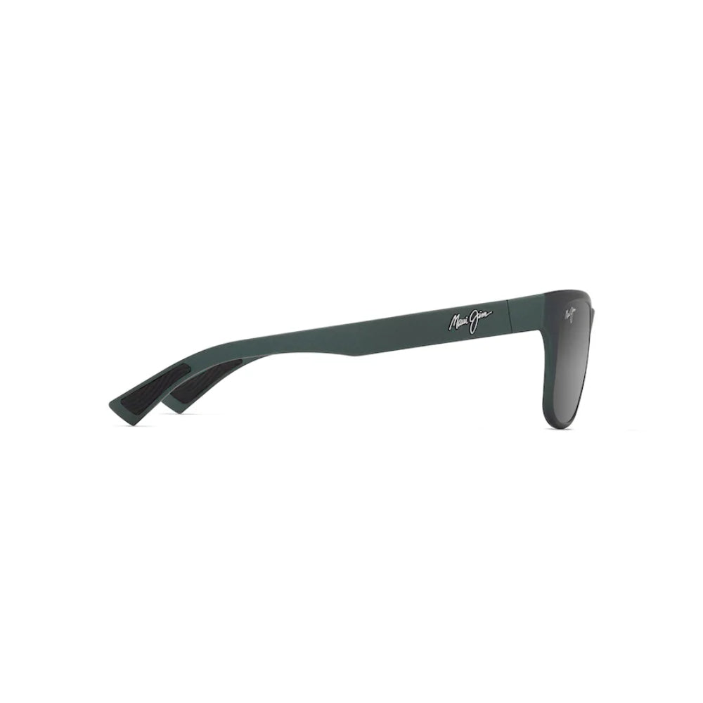 Maui Jim KAPEAU Polarized Wrap Sunglasses - Metal Matte Green