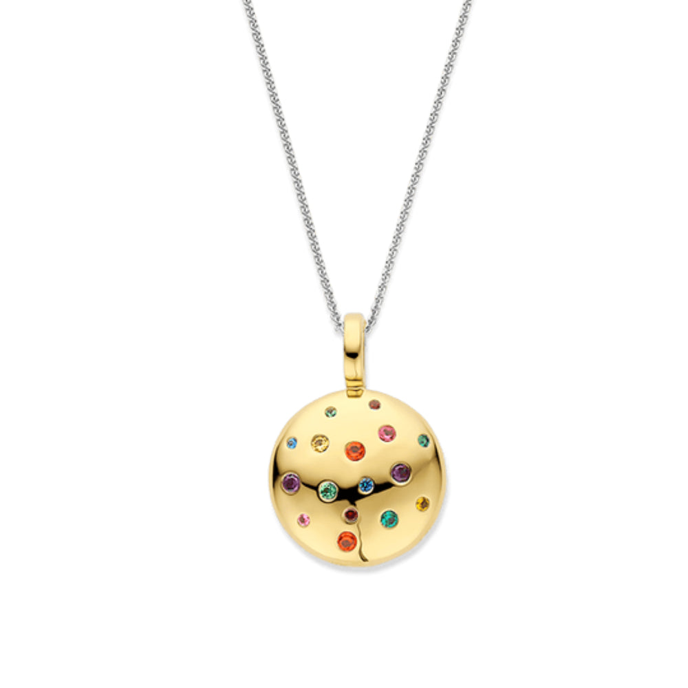 Ti Sento Multi-Color Stardust Pendant Necklace