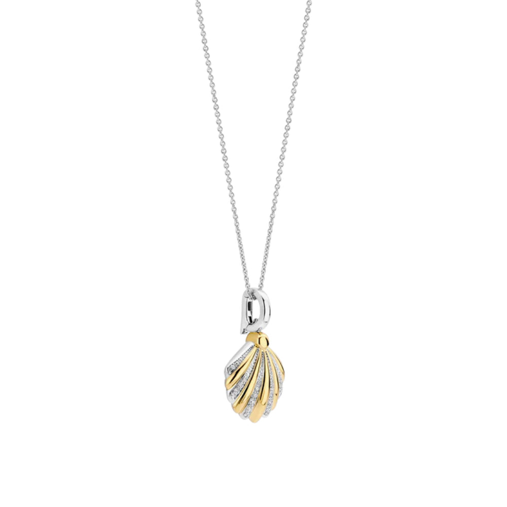 Ti Sento 18k Gold-Plated Shell Pendant Necklace
