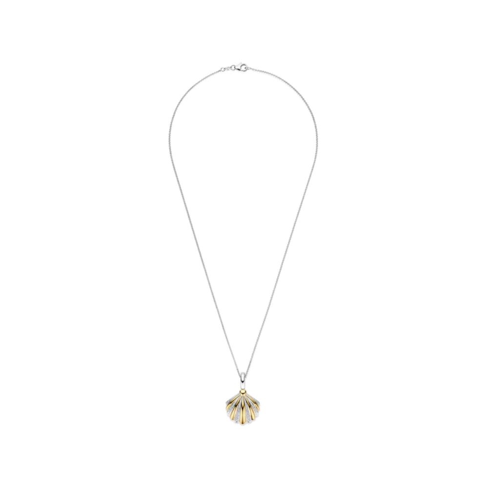 Ti Sento 18k Gold-Plated Shell Pendant Necklace