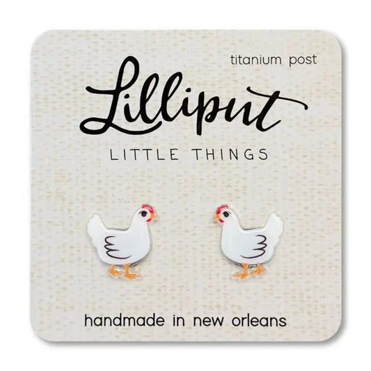 Lilliput Little Things Chicken Earrings