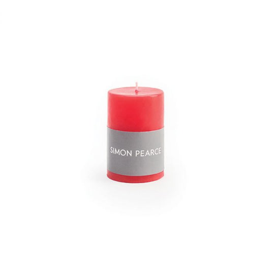 Simon Pearce Pillar Candle, Holiday Red