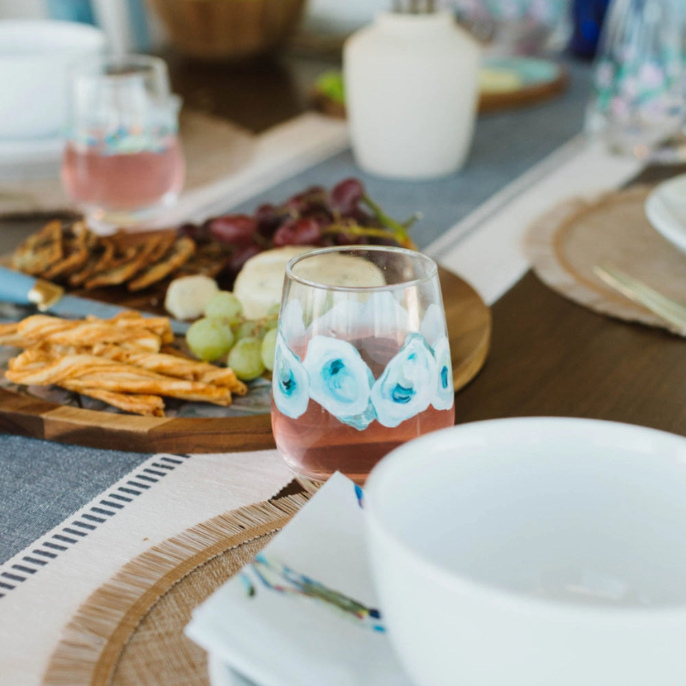 Kim Hovell Art Wine Glass - Ebb & Flow