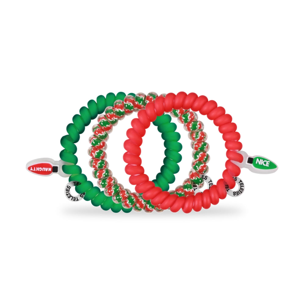 TELETIES Small Spiral Hair Coils - Holiday 2025