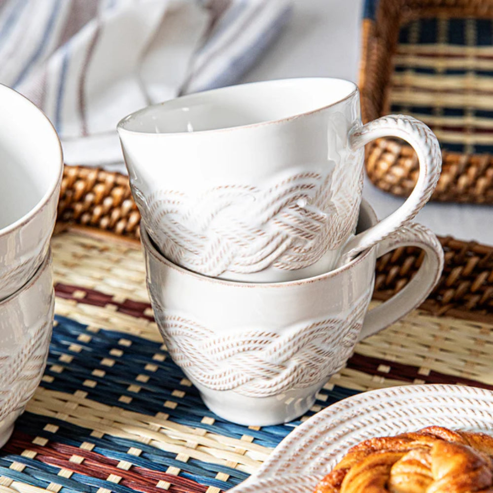 Juliska Le Panier Mystic Knot Mug - Whitewash