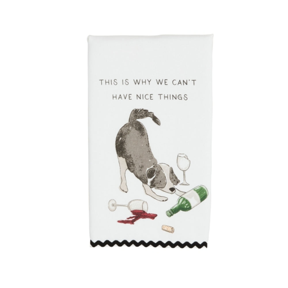 Mud Pie Dog Ric-Rac Towel - Thumbnail 3