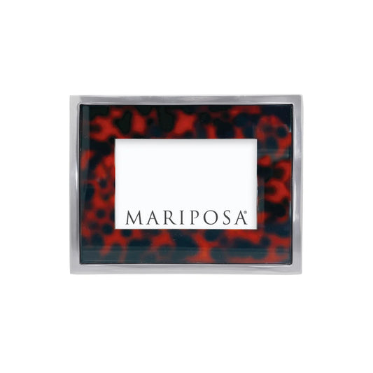 Mariposa Tortoise With Metal Border Frame - 4x6