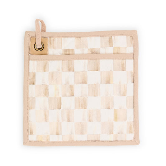 MacKenzie-Childs Mocha Check Potholder