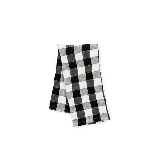 Mackenzie-Childs Black Check Linen Dish Towel