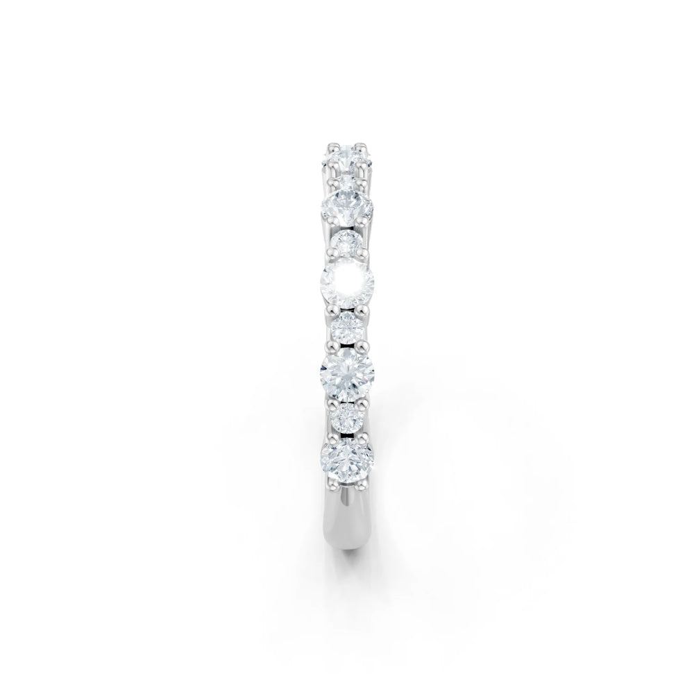 Diamond earring on a white background