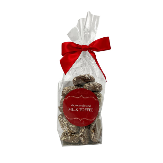 Abdallah Candies 7 oz Bag of Holiday Butter Almond Toffee Milk Chocolate bars