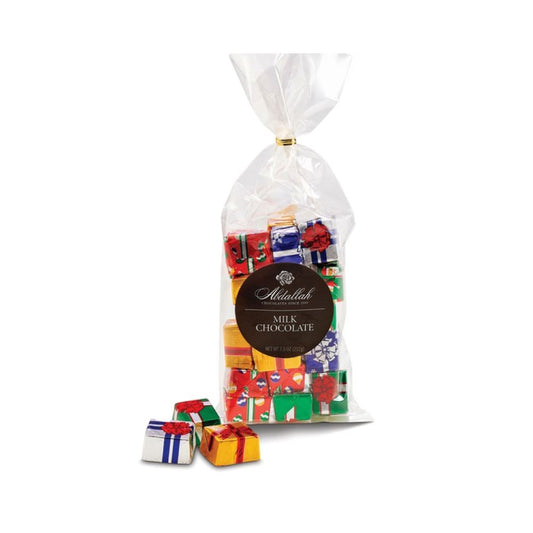 Abdallah Candies 7oz Bag of 7 oz Foiled Milk Chocolate Presents