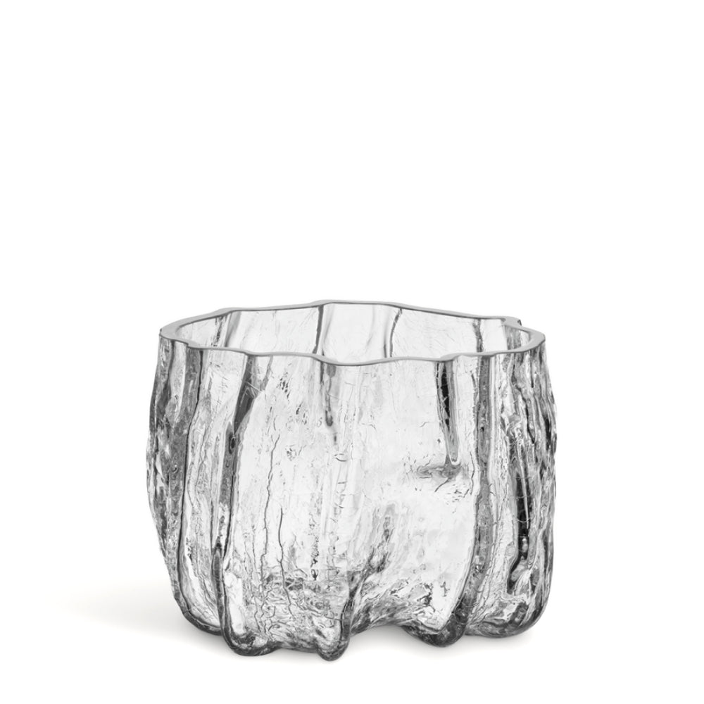 KostaBoda Crackle Clear Vase Low