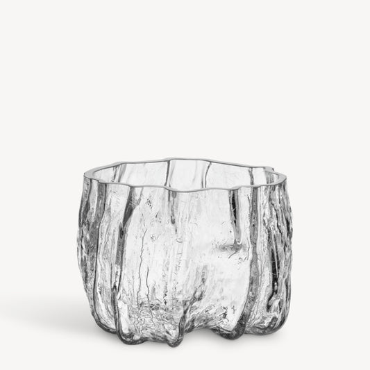 KostaBoda Crackle Clear Vase Low
