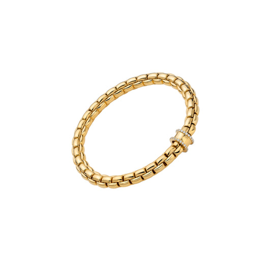 Fope Eka 18k Flex'It Bracelet with Diamond Pavé