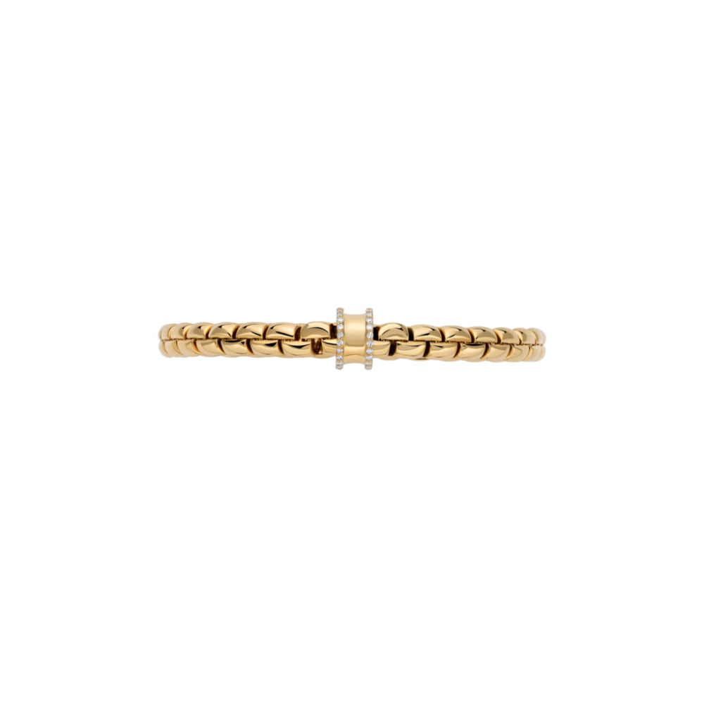 Fope Eka 18k Flex'It Bracelet with Diamond Pavé