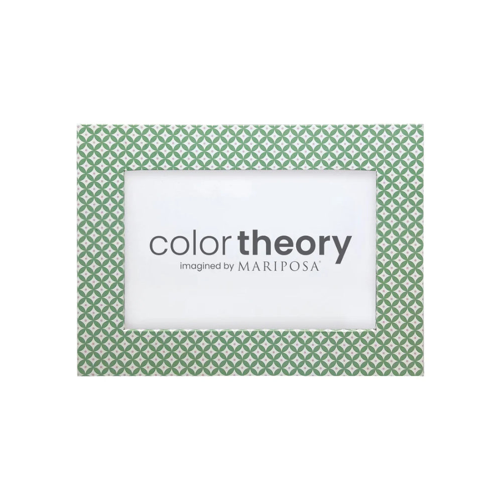 Mariposa Double Sided Geometric Green and Rosa Pink Frame