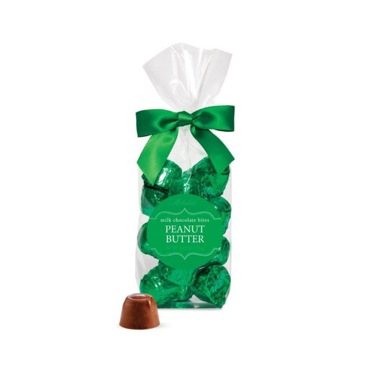 Abdallah Candies 6.75 oz Holiday Green Foiled Milk Chocolate & Peanut Butter Bites