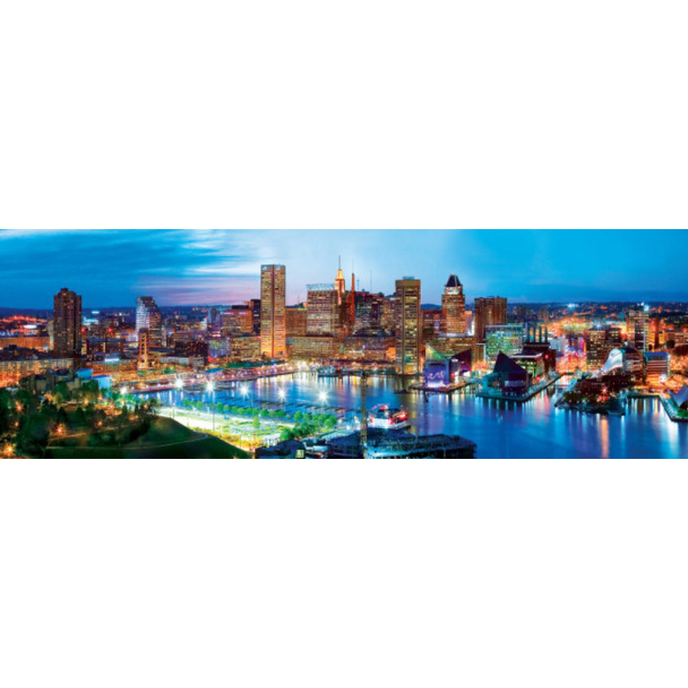 Masterpieces Puzzles American Vista Panoramic-Baltimore 1000 Piece Puzzle