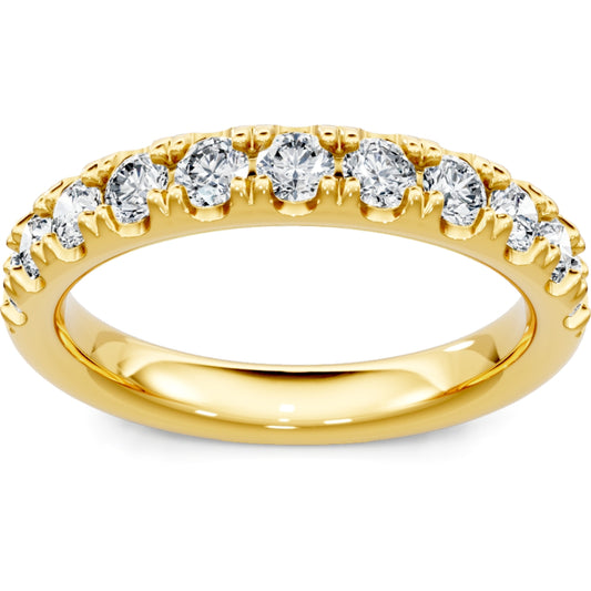 14k Yellow Gold Pave Diamond Band