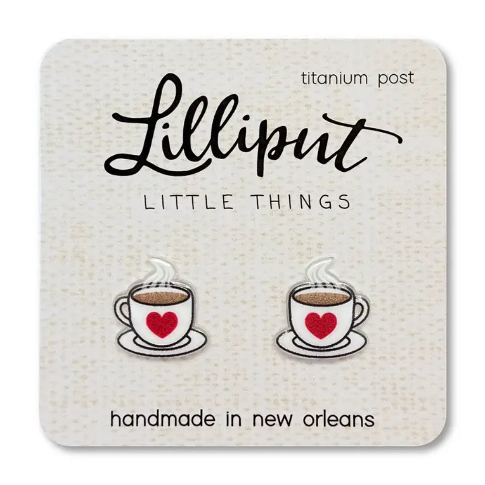 Lilliput Little Things Coffee Cup Earrings