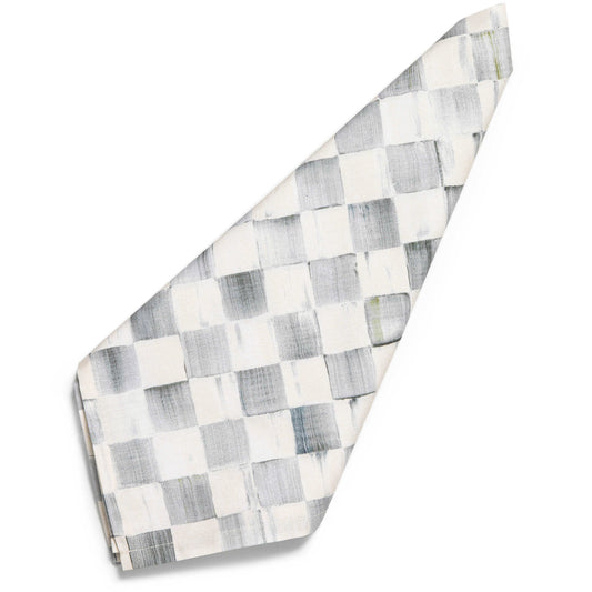 MacKenzie-Childs Sterling Check Napkin