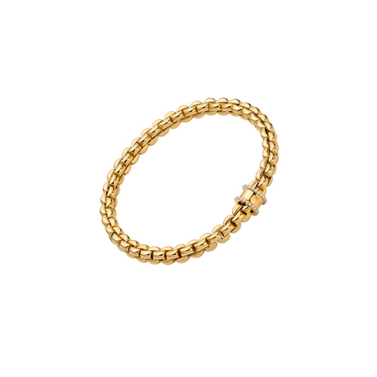 Fope Eka 18k Flex'It Bracelet with Diamond Pavé