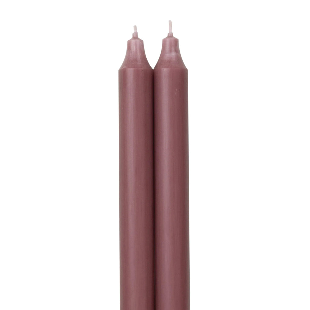 Northern Lights 12" Tapers Candles 2pk - Rosewood