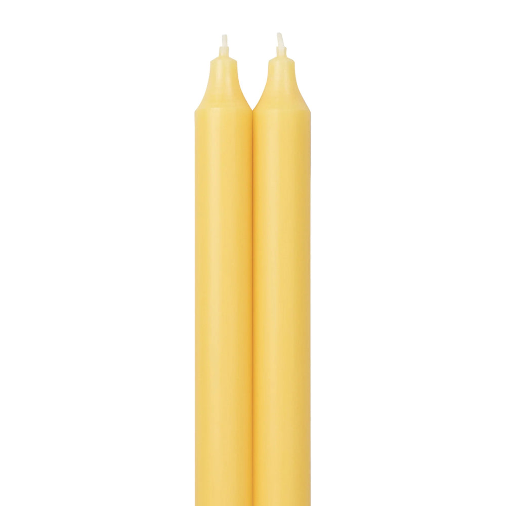 Northern Lights 12" Tapers Candles 2pk - Lemon Zest