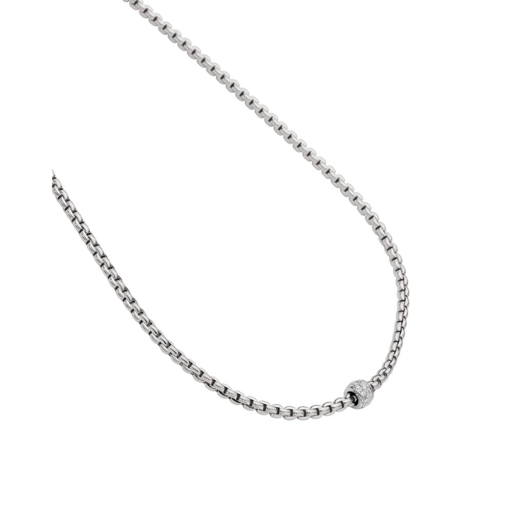 Fope 18k Gold Eka Necklace with Pavé Diamonds