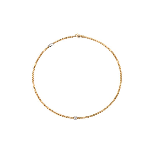 Fope 18k Gold Eka Tiny Diamond Necklace