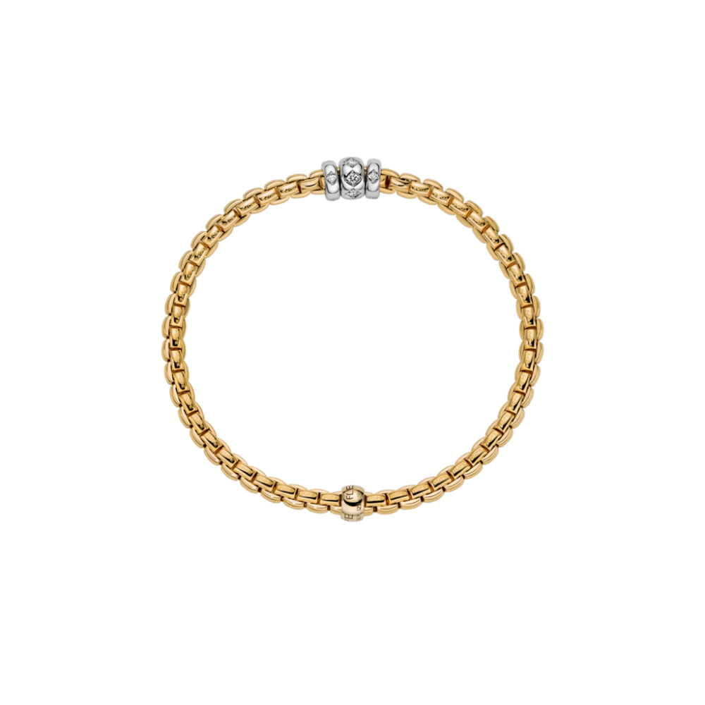 Fope Eka Collection 18k Flex'It Bracelet with Diamonds