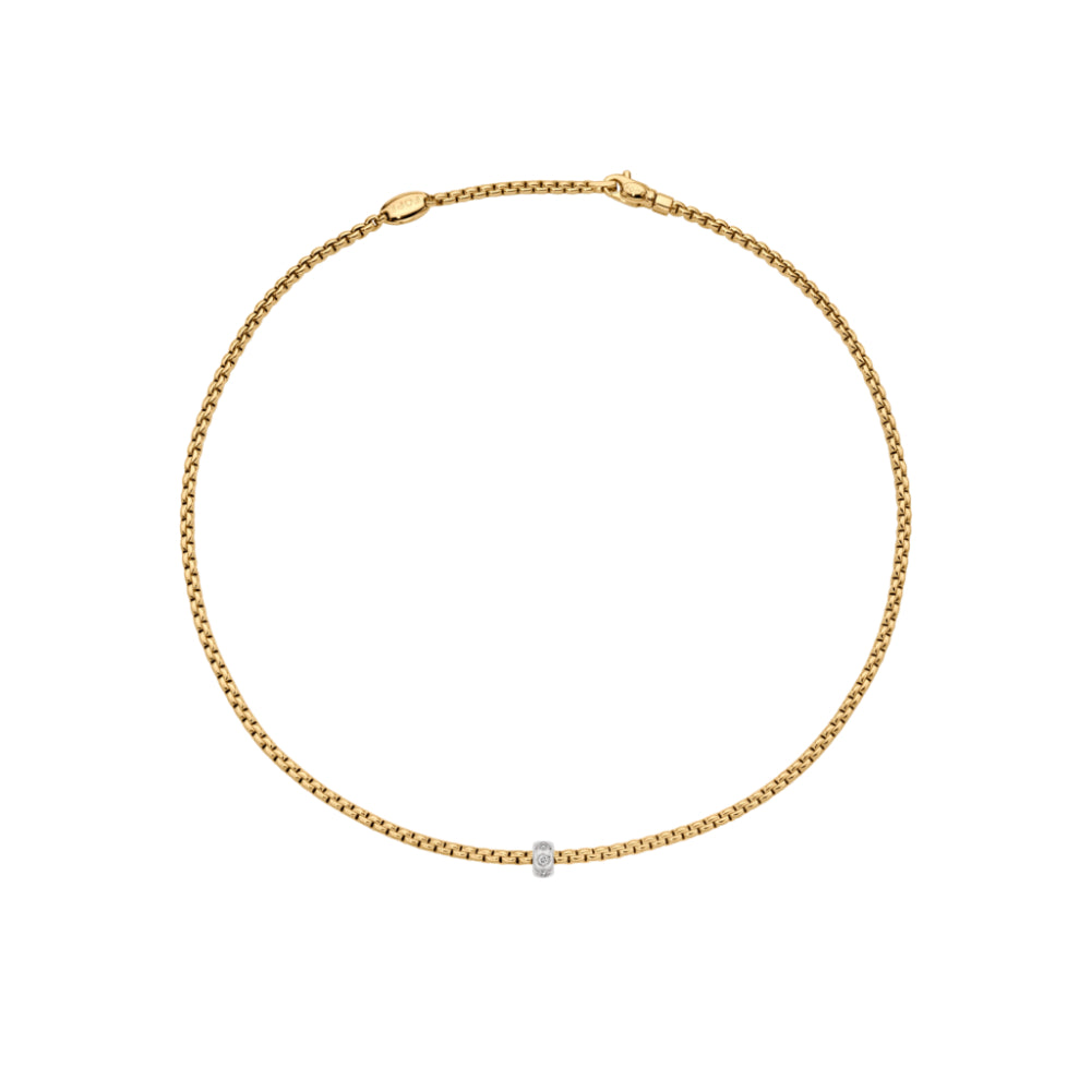 Fope Eka Collection 18k Gold Necklace with Diamonds